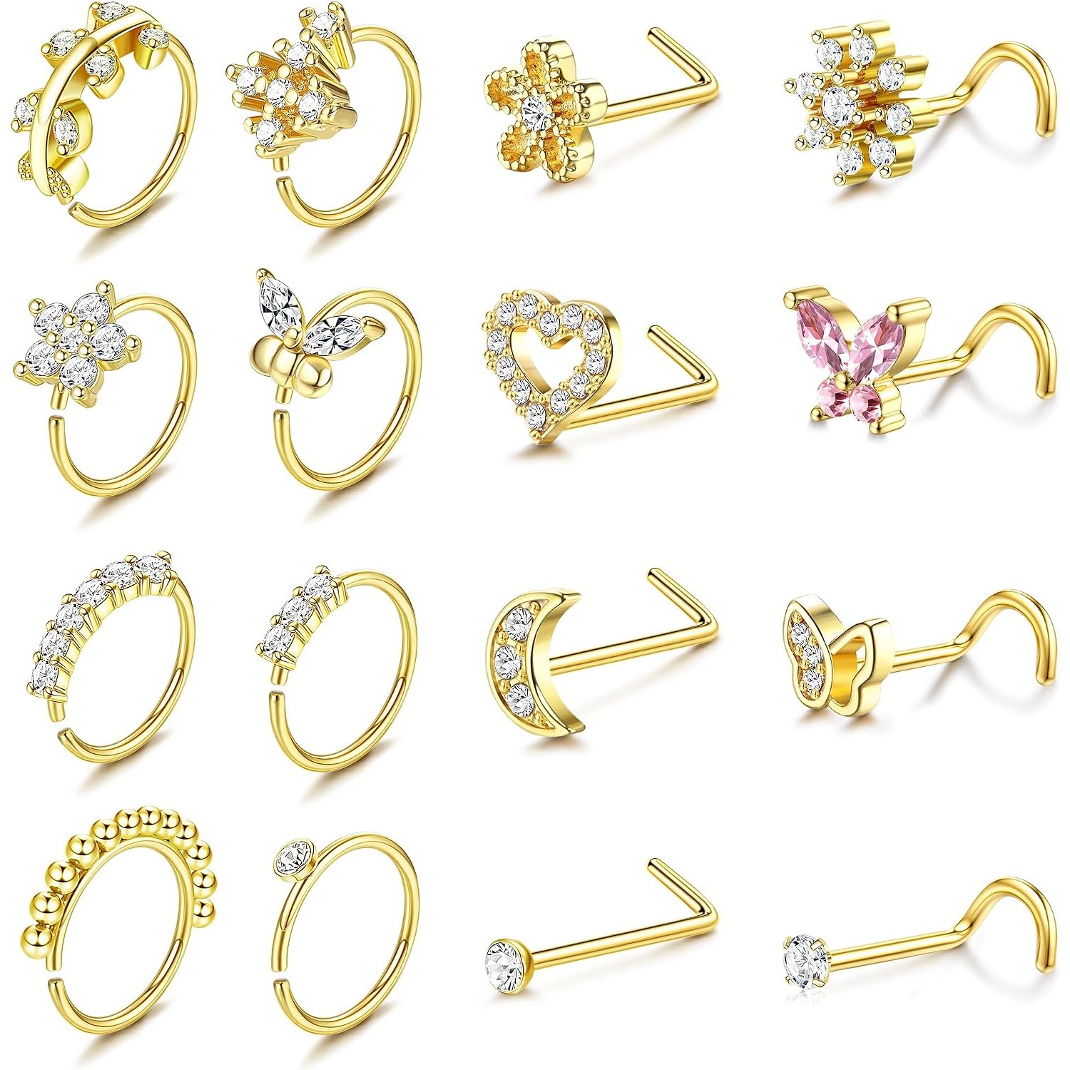Body Jewelry For Sensitive Skin - FASACCO 1pc Nose Ring For Women