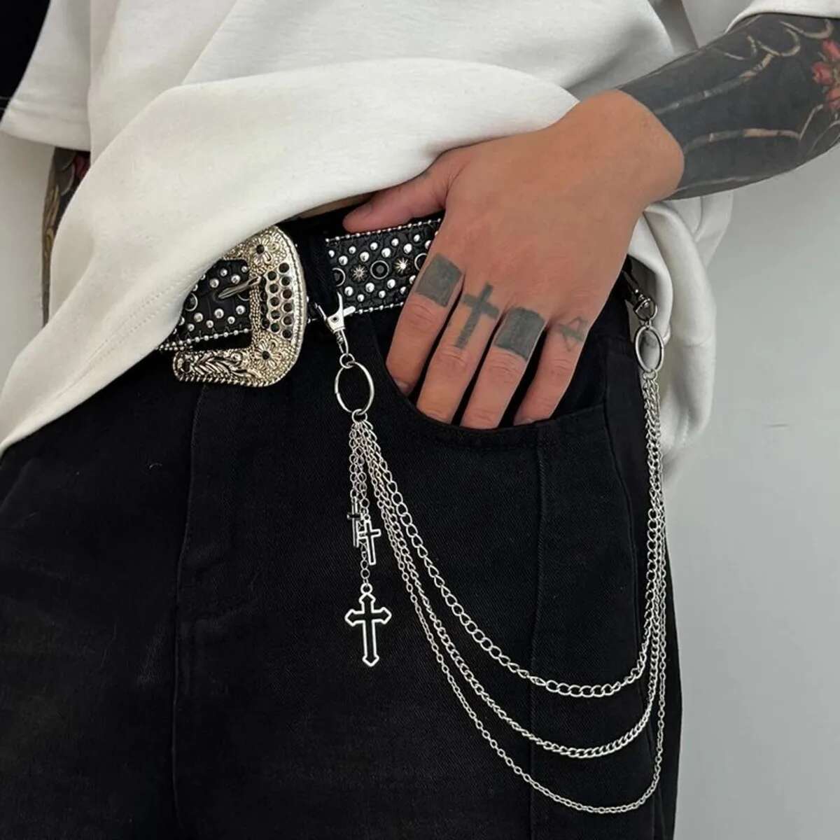 Ingemark Trendy Creative Cross - Body Jewelry For Men ulasan dan harga