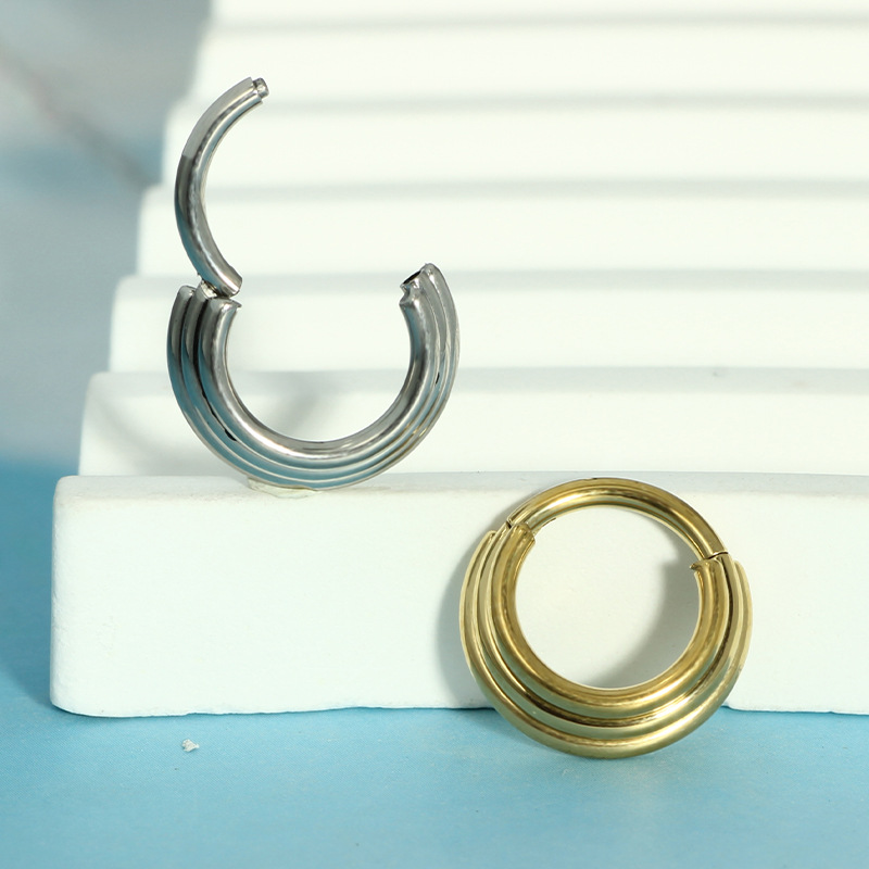 Nose Hoop Earrings Metal Nose  - Body Jewelry Earrings ulasan dan harga