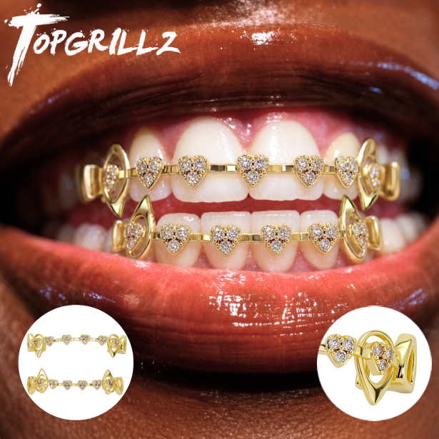 TOPGRILLZ  Hollow Heart Fang G - Body Jewelry For Men ulasan dan harga