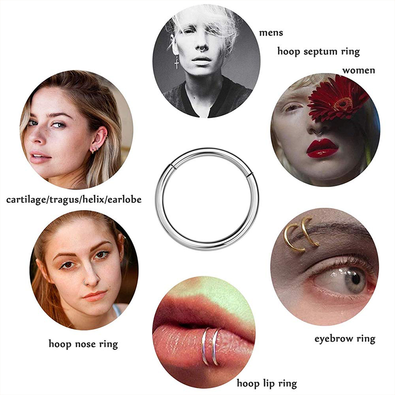 16G 316L Surgical Steel Hinged - Body Jewelry Ear ulasan dan harga