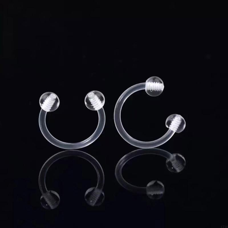  Easy Clean Acrylic Piercing J - Body Jewelry For Sensitive Skin ulasan dan harga