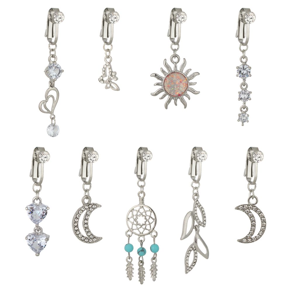 Faux Fake Belly Butterfly Fake - Body Jewelry Earrings ulasan dan harga