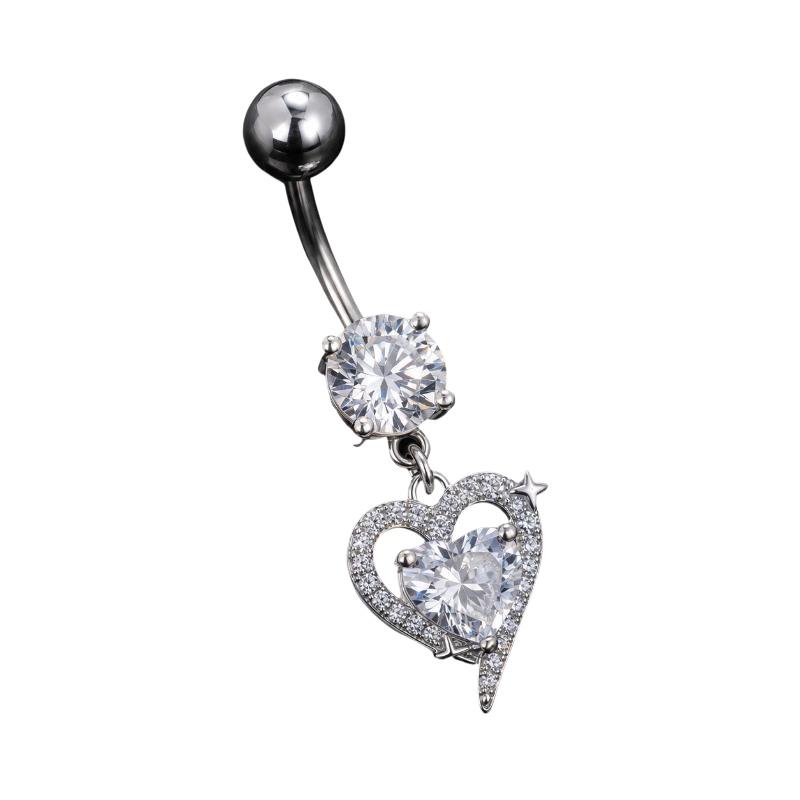 1Pcs Dangle Belly Button Rings - Body Jewelry Barbell ulasan dan harga