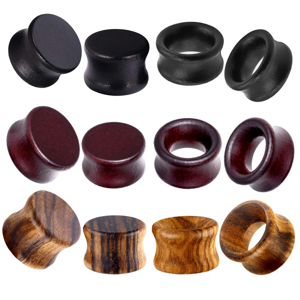 JUNLOWPY 2g 0g 00g Wood Flesh  - Body Jewelry Ear Plugs ulasan dan harga