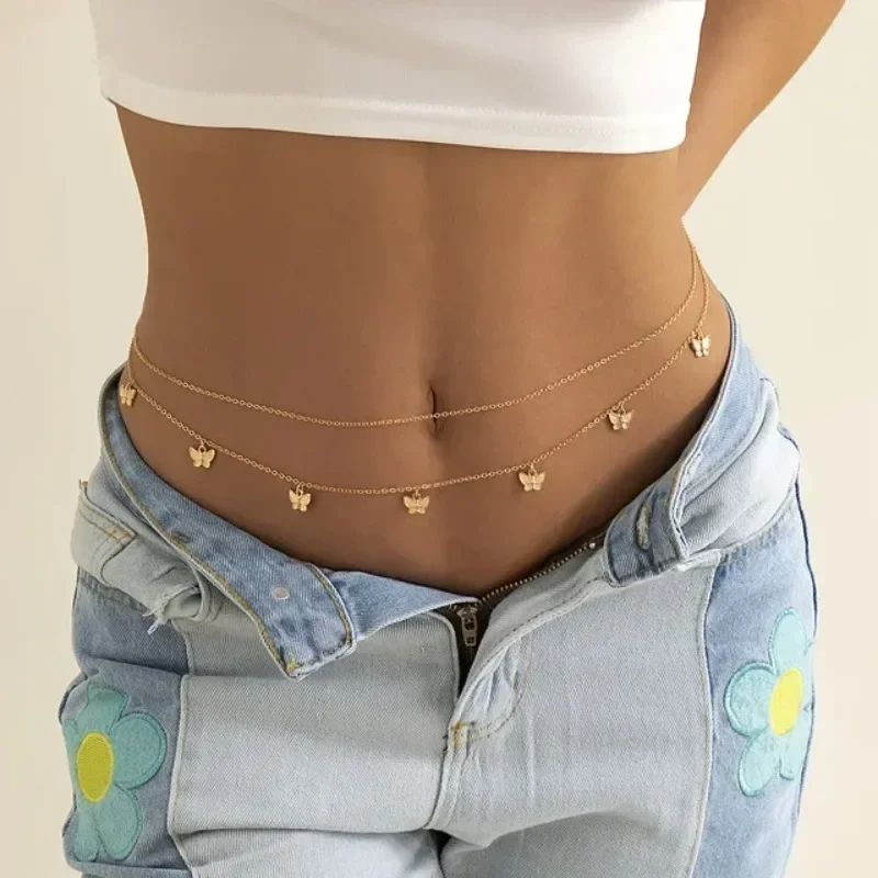 New Charm Sexy Double Layer Bu - Body Jewelry For Sale ulasan dan harga