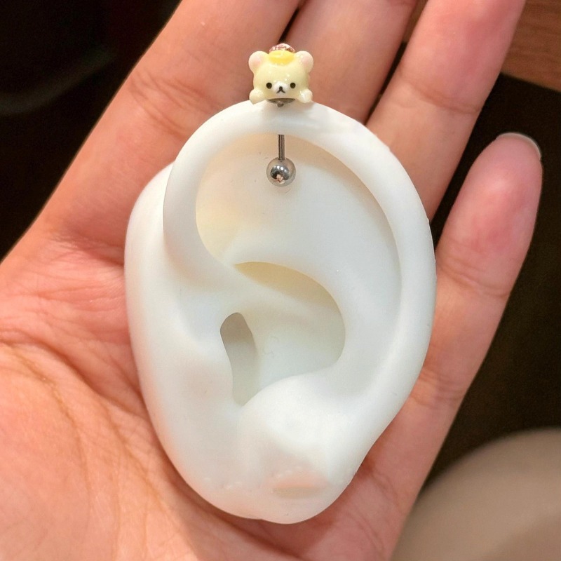 Kawaii Rilakkuma Stud Earrings - Body Jewelry Ear ulasan dan harga