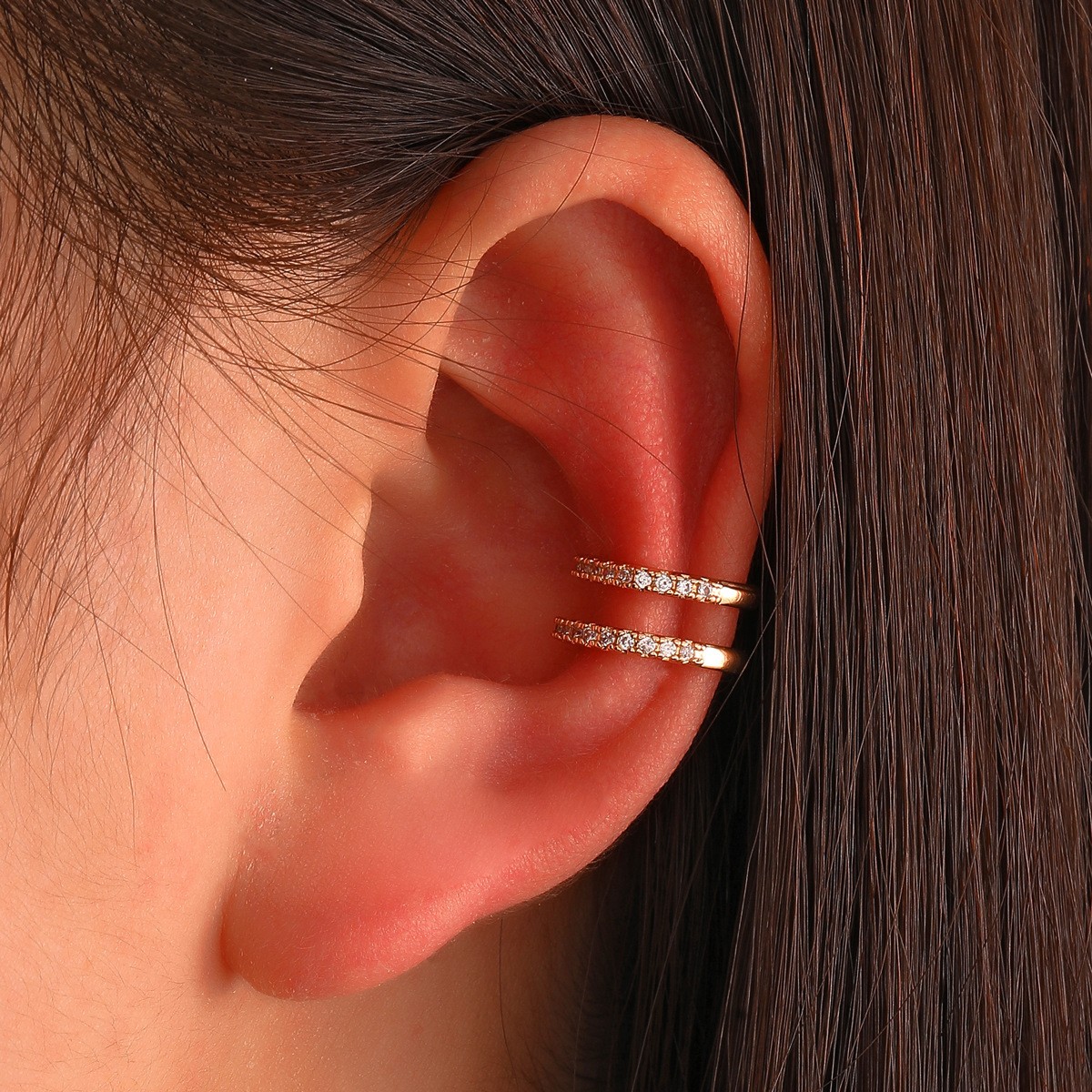 Korean Crystal Ear Clip Earrin - Body Jewelry Ear ulasan dan harga