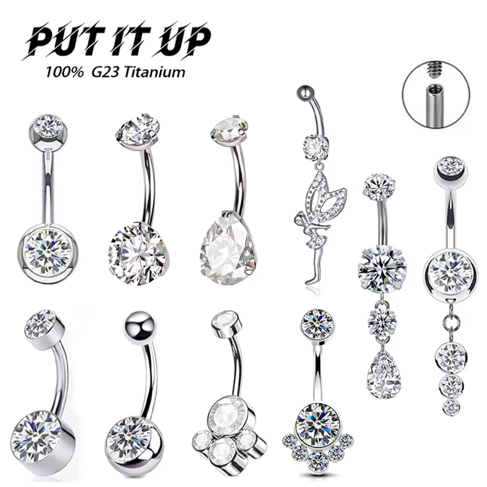 ASTM F136 Titanium 14G Hinged  - Body Jewelry For Sensitive Skin ulasan dan harga