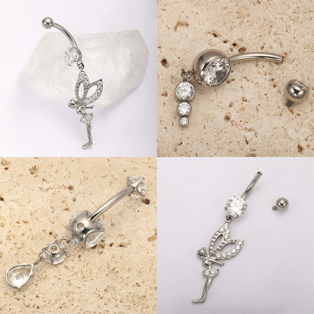 ASTM F136 Titanium 14G Hinged  - Body Jewelry For Sensitive Skin ulasan dan harga