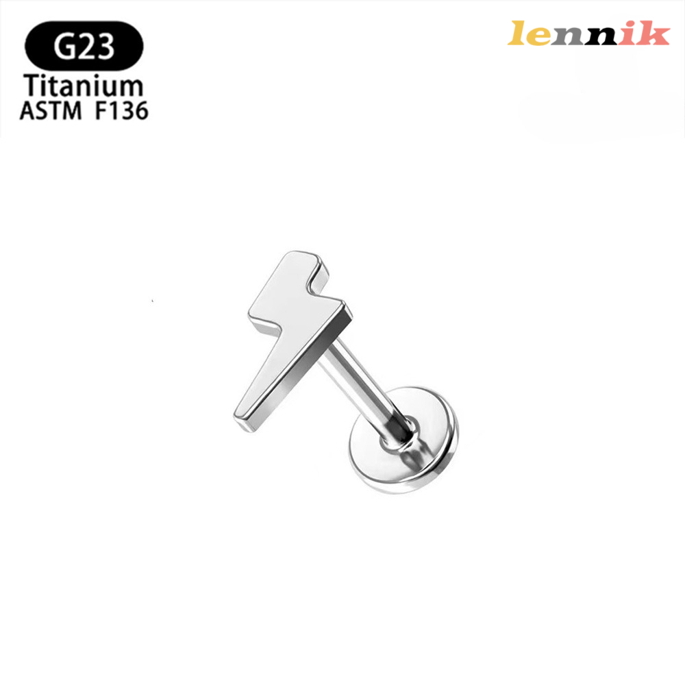 LENNIK F136 Titanium Alloy Cro - Body Jewelry Earrings ulasan dan harga
