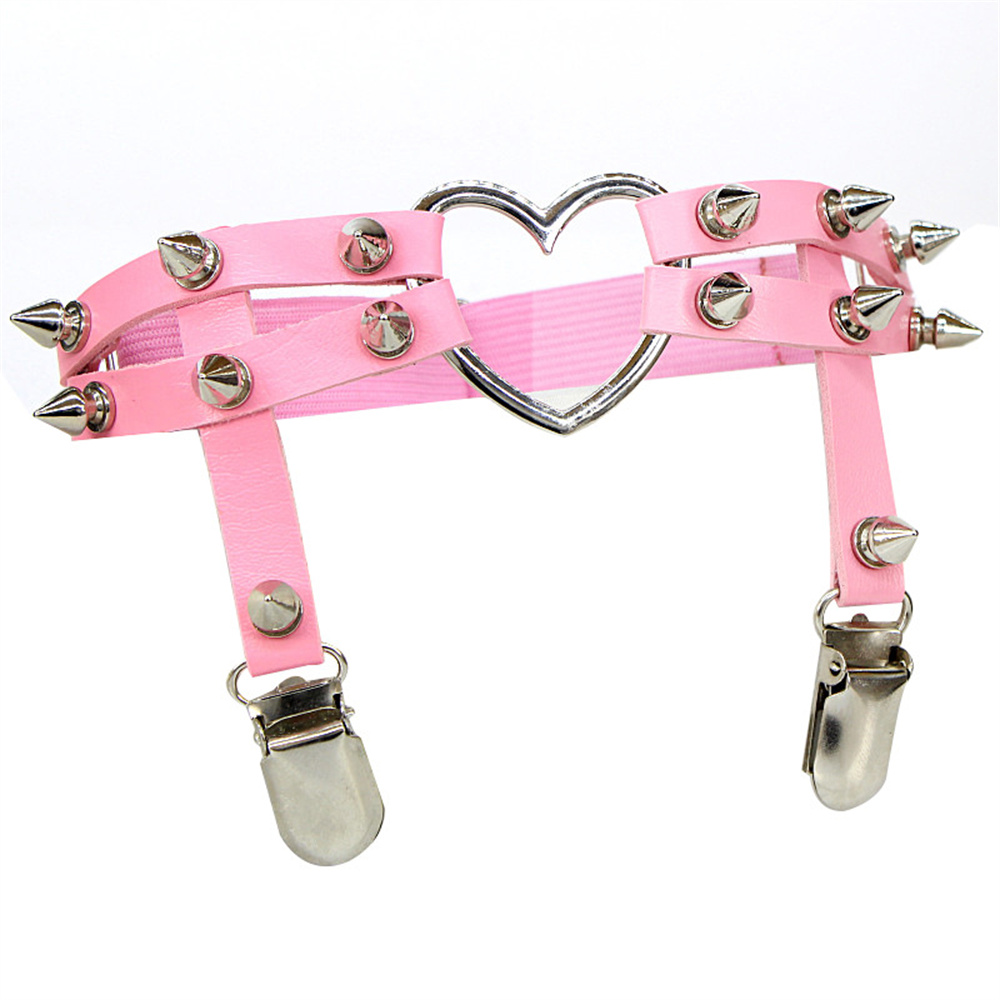 1Pcs Women Punk Goth Heart PU  - Body Jewelry For Sale ulasan dan harga