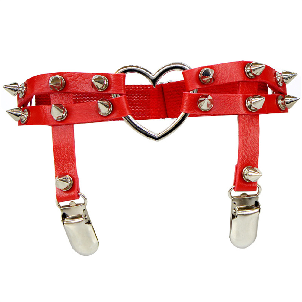 1Pcs Women Punk Goth Heart PU  - Body Jewelry For Sale ulasan dan harga