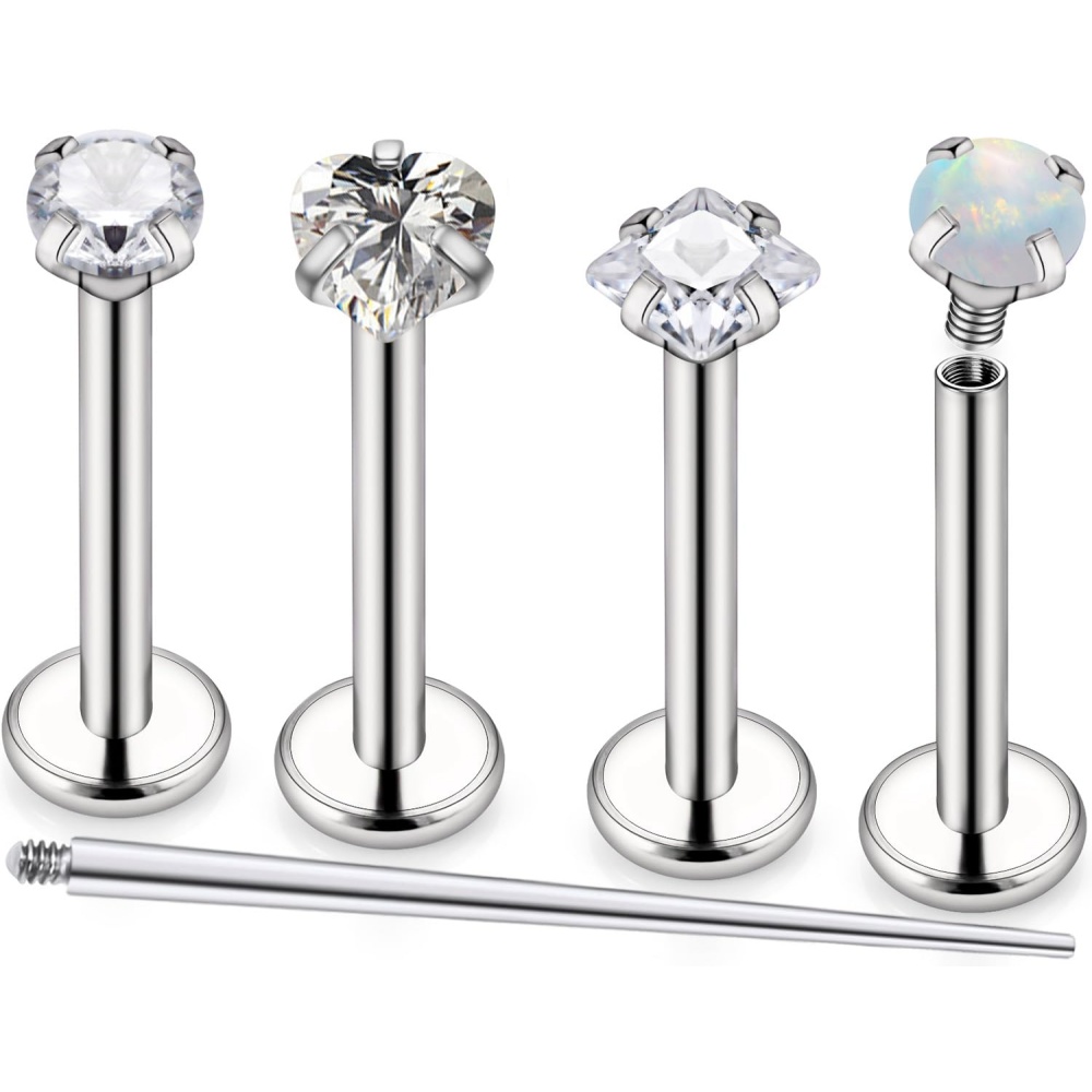 16G Stainless Steel Nose Rings - Body Jewelry For Sensitive Skin ulasan dan harga