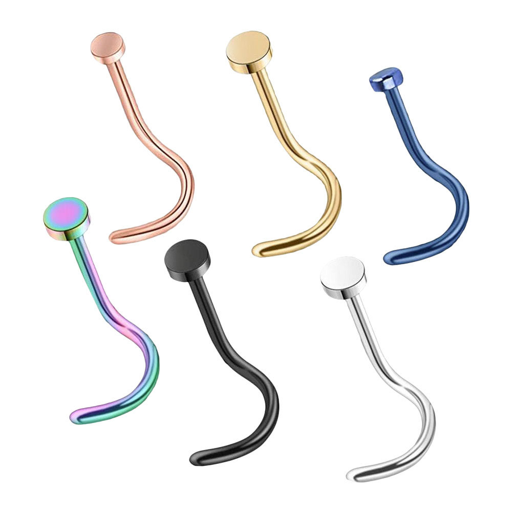 6Pcs Fine Polish Stainless Ste - Body Jewelry For Sensitive Skin ulasan dan harga