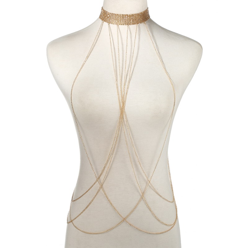 Gold Color Body Chain Women  R - Body Jewelry For Sale ulasan dan harga