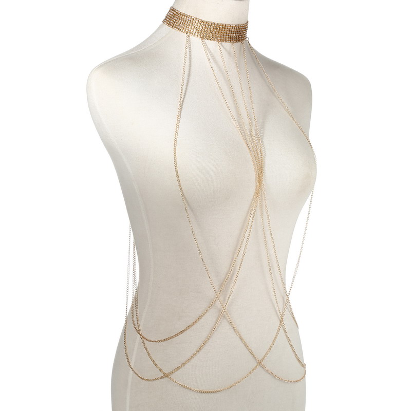 Gold Color Body Chain Women  R - Body Jewelry For Sale ulasan dan harga