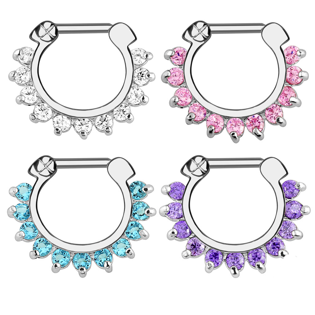 1pcs Hoop Clip On Nose Septum  - Body Jewelry Earrings ulasan dan harga