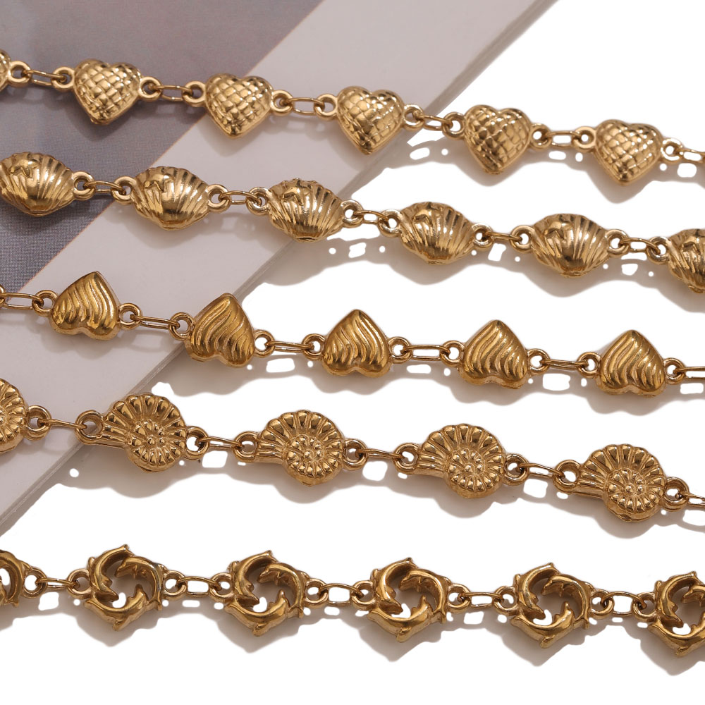 1M PVD Gold Stainless Steel He - Body Jewelry Chains ulasan dan harga