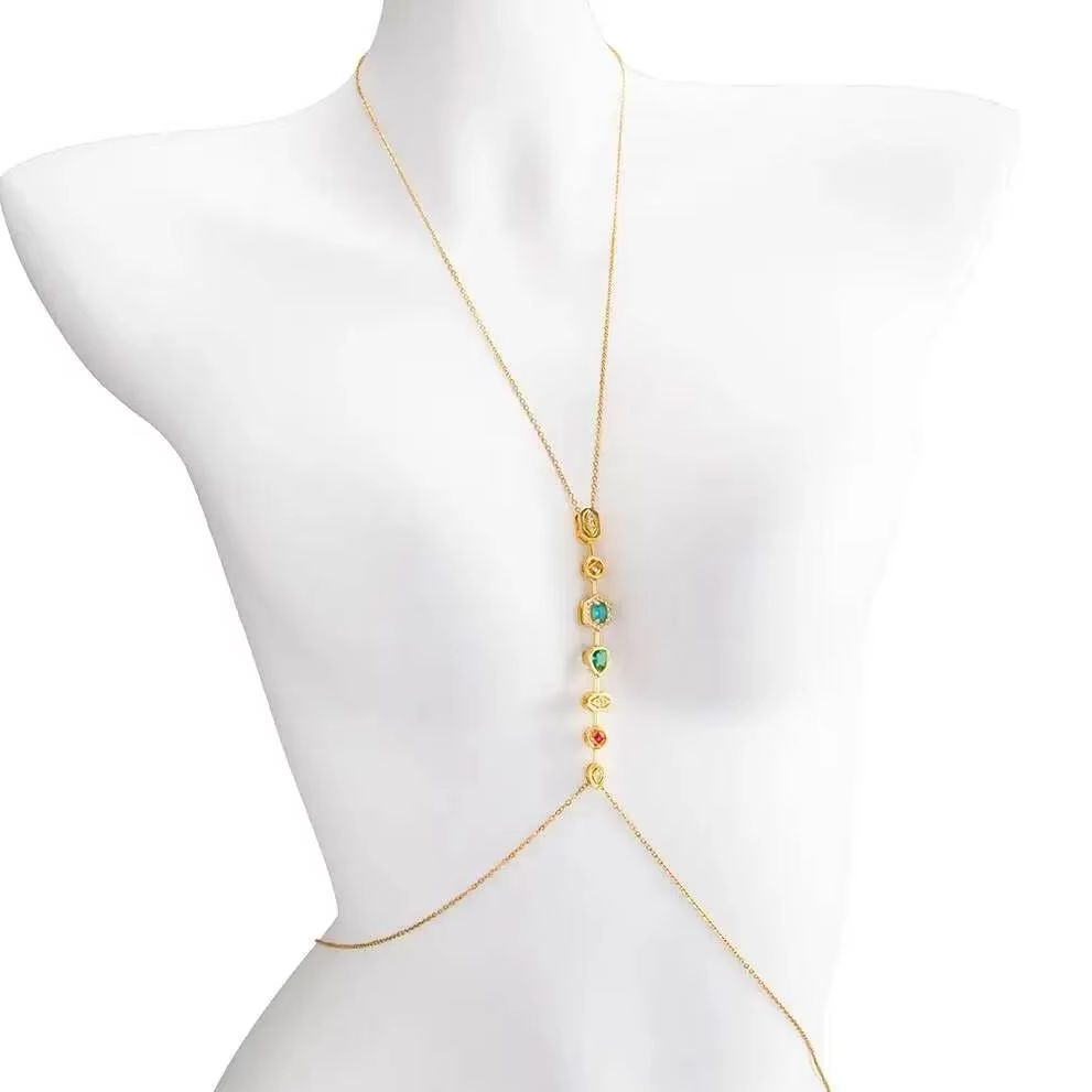 PuRui Exquisite Colorful Zirco - Body Jewelry Chains ulasan dan harga