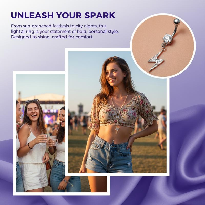 Internally Threaded Navel Barb - Body Jewelry For Sensitive Skin ulasan dan harga