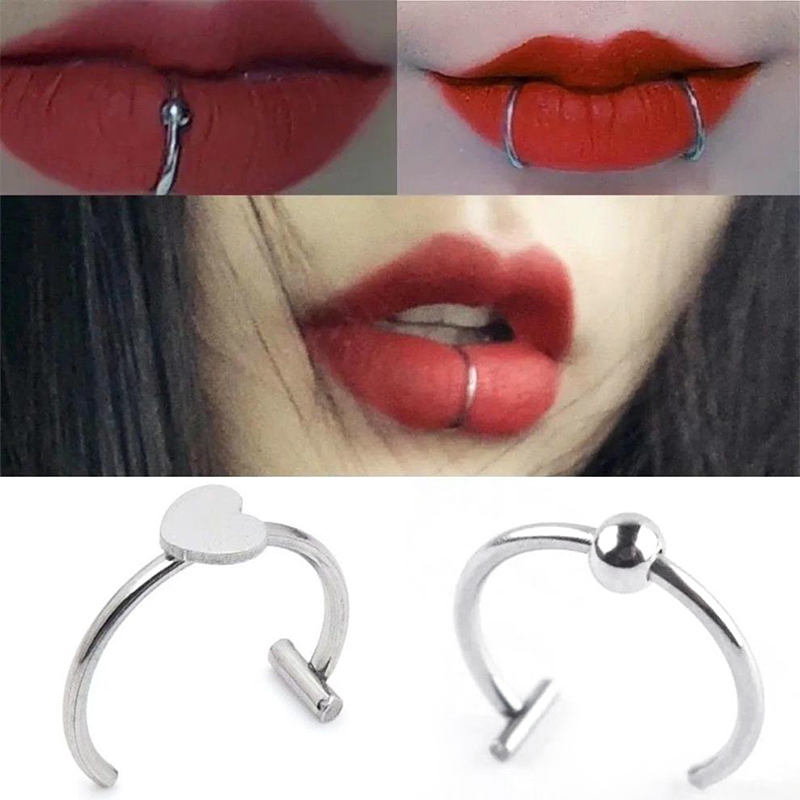 1Pc Stainless Steel Fake Nose  - Body Jewelry Earrings ulasan dan harga
