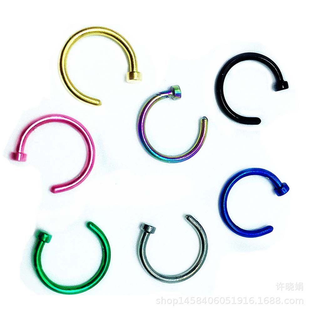 10 Pcs Thin Stainless Steel Fo - Body Jewelry Earrings ulasan dan harga