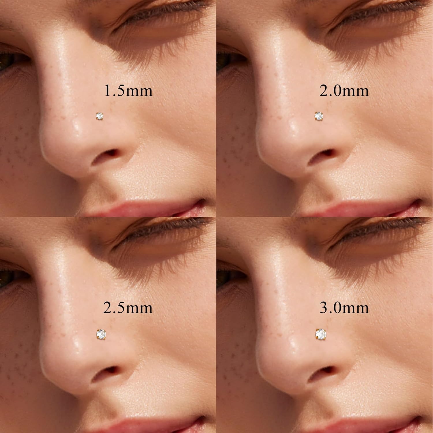 ORAZIO 8Pcs 18G 20G Nose Stud  - Body Jewelry For Sensitive Skin ulasan dan harga