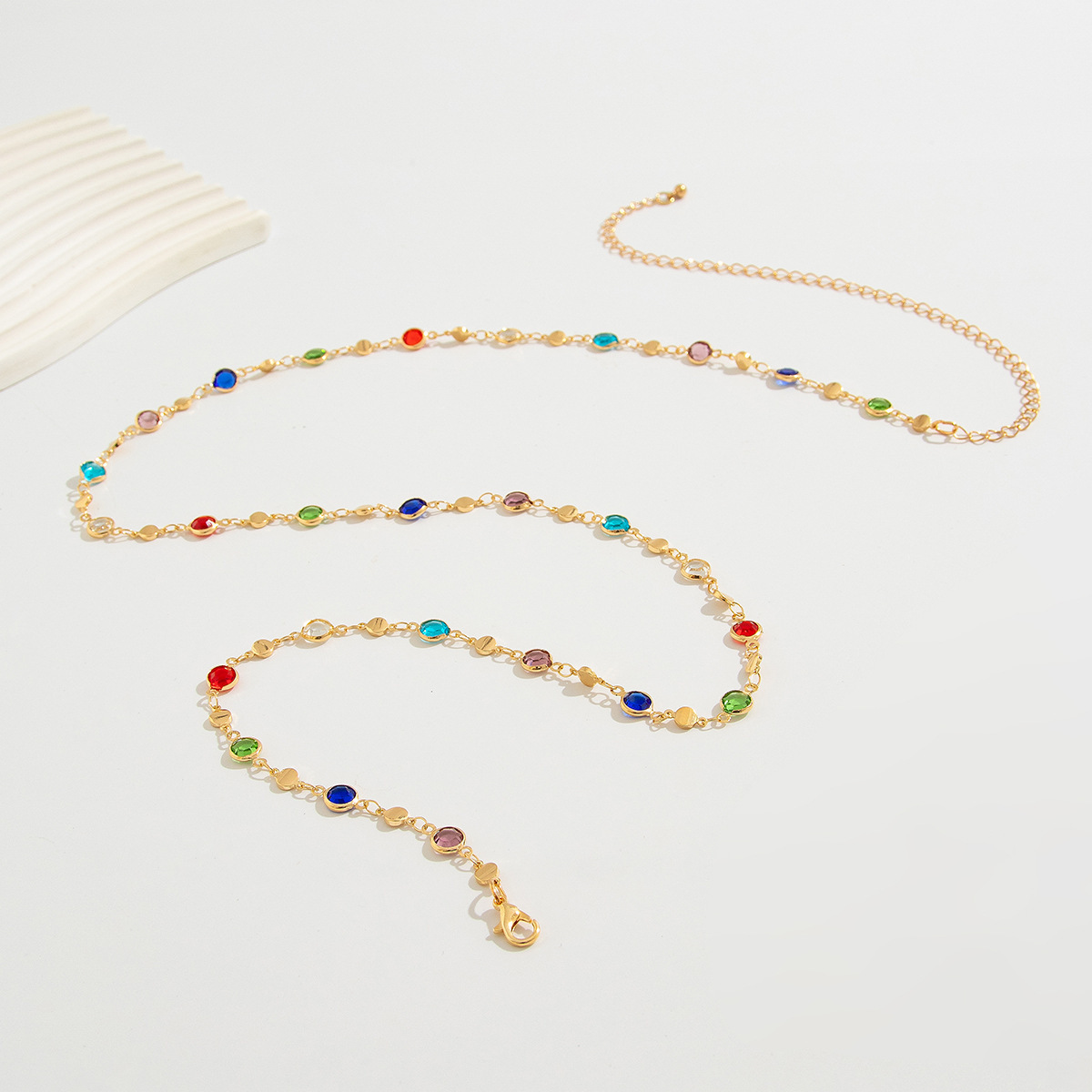Simple Colorful Geometric Crys - Body Jewelry For Sale ulasan dan harga
