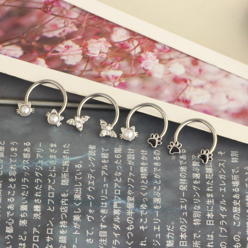 16G Septum Ring Daith Piercing - Body Jewelry Earrings ulasan dan harga