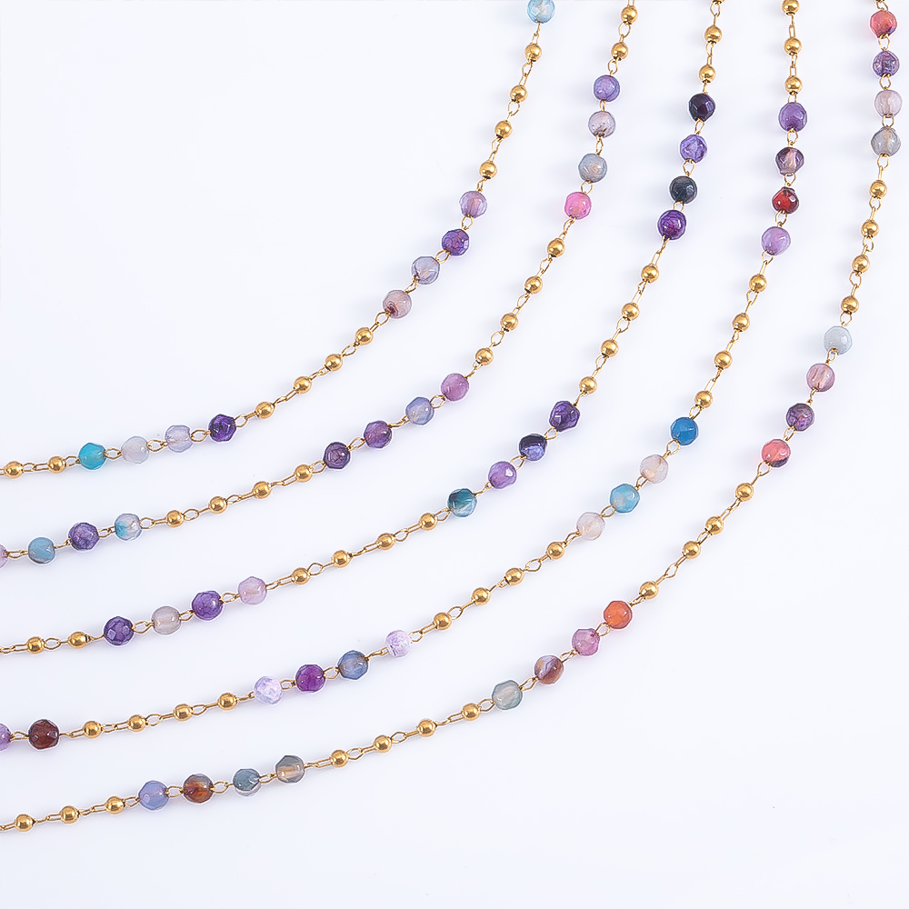 0.5M 1M Stainless Steel Colore - Body Jewelry Chains ulasan dan harga