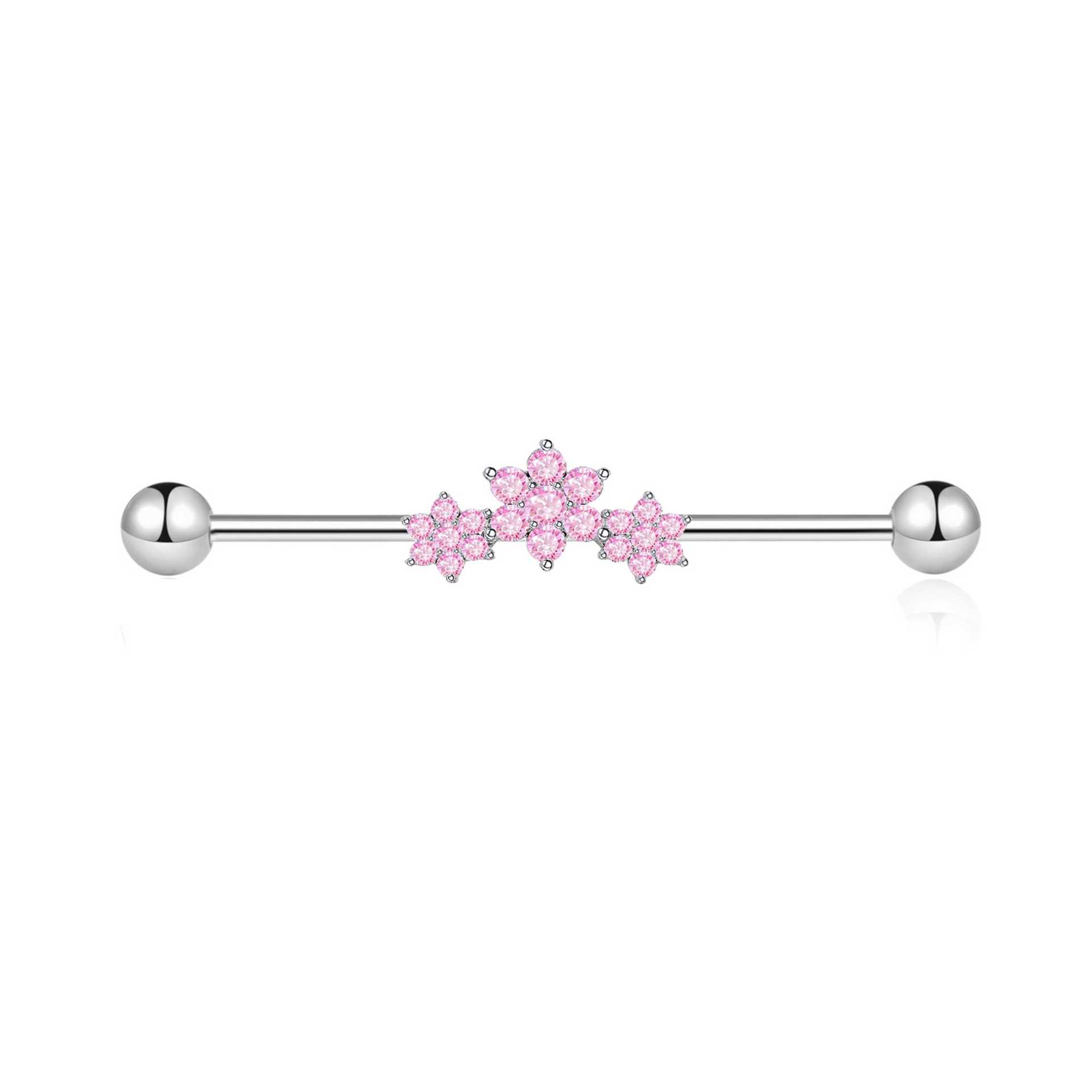 Gold Plated Industrial Piercin - Body Jewelry Barbell ulasan dan harga