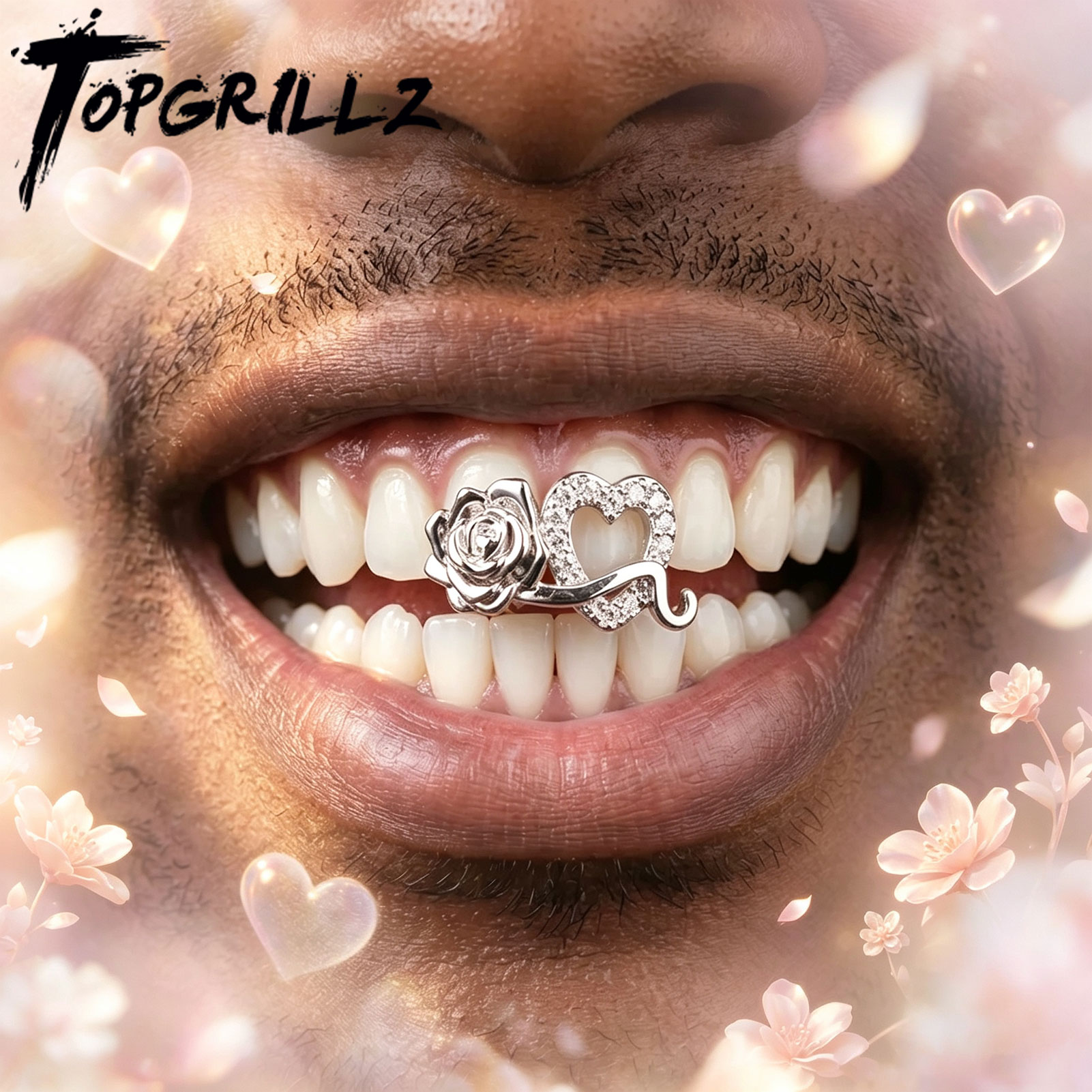 TOPGRILLZ Romantic Zircon Doub - Body Jewelry For Men ulasan dan harga