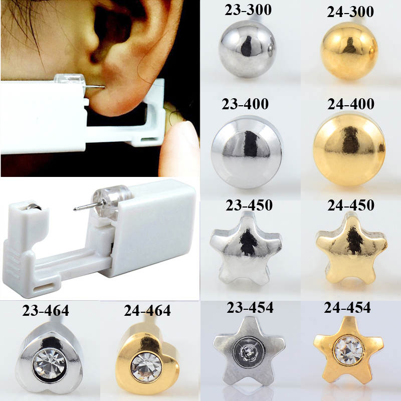 24pcs/Box No Pain Ear Piercing - Body Jewelry Ear Plugs ulasan dan harga