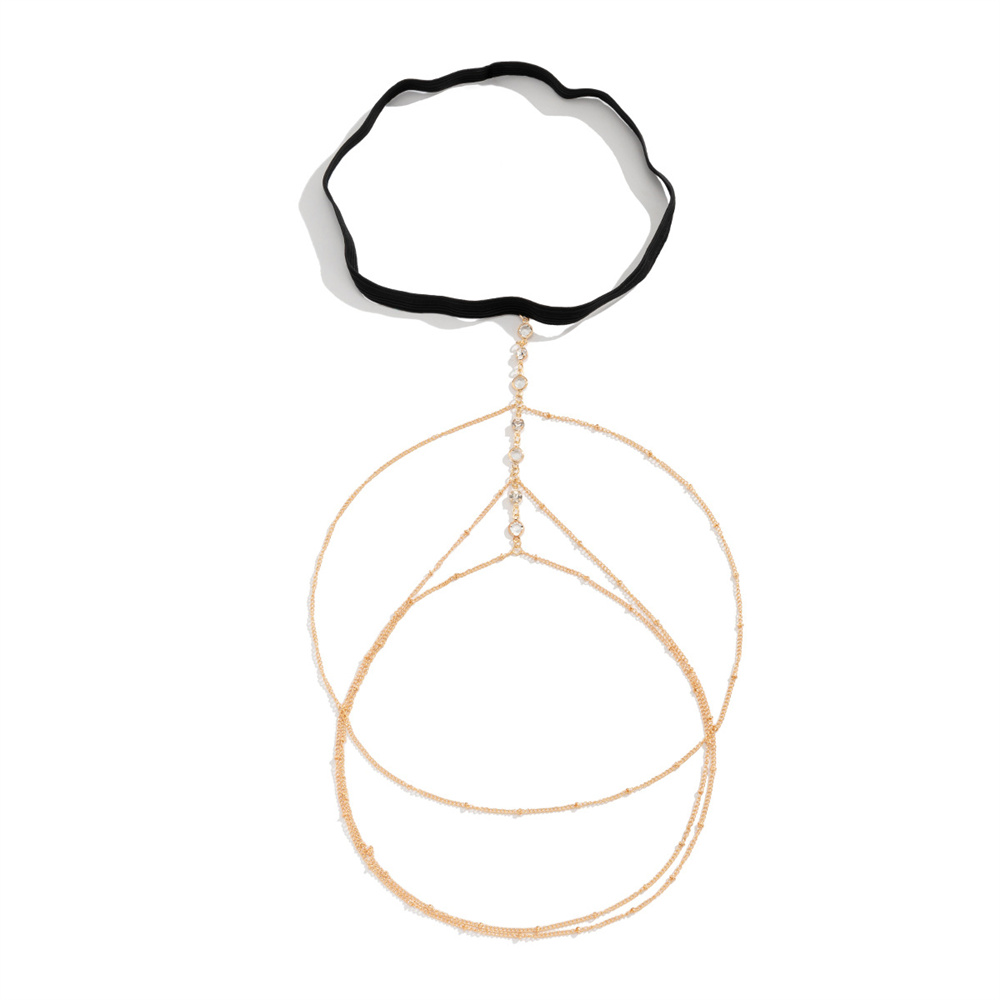 Boho Elastic Band Crystal Leg  - Body Jewelry Leg Chain ulasan dan harga