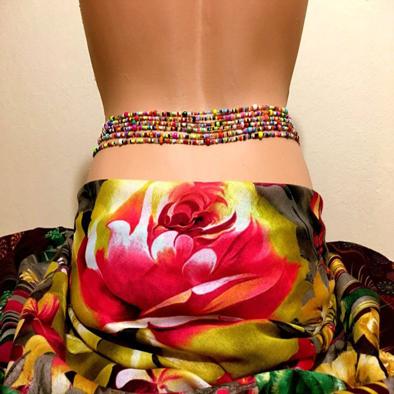 Women Layered Beaded Belly Cha - Body Jewelry Chains ulasan dan harga