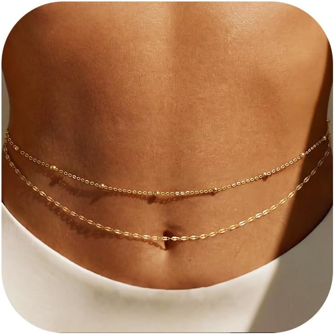 14K Gold Plated Waist Chain Wo - Body Jewelry For Sale ulasan dan harga
